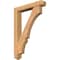 Ekena Millwork Balboa Arts and Crafts Smooth Bracket w/ Offset Brace, Western Red Cedar, 5 1/2"W x 30"D x 42"H BKT0604X30X42BOA03SWR - alternate 1